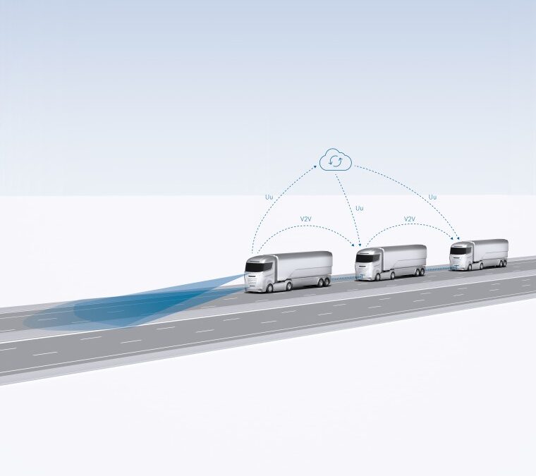 New results from continuous vehicle-to-vehicle communication for automated driving in CONCORDA Consortium